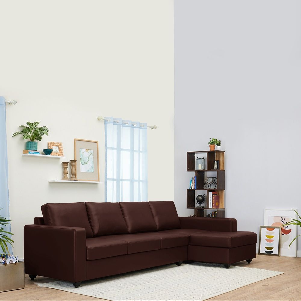 Wakefit Napper L Shape Sofa Set (3 Seater + Left Aligned Chaise)
